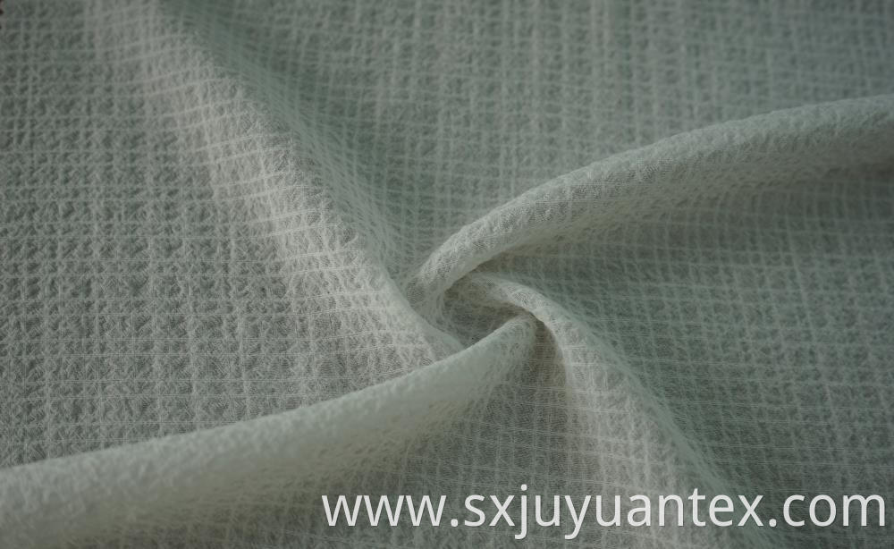 Spandex Crinkle Check Dyed Fabric